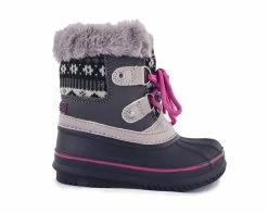 Discount ๐งจ Girls' London Fog Little Kid & Big Kid Tottenham Winter ๐ฅพ Boots Grey/Pink ๐