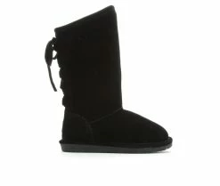 New 🔔 Girls' Bearpaw Little Kid & Big Kid Phylly 🥾 Boots Black 🤩