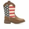 Coupon 🎉 Kids' Natural Steps Toddler & Little Kid Stripes Cowboy 🥾 Boots Brown 🎁