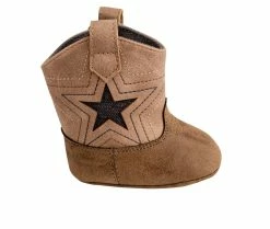 Hot Sale ⭐ Kids' Baby Deer Infant Charlie Cowboy 🥾 Boots Brown 🎁
