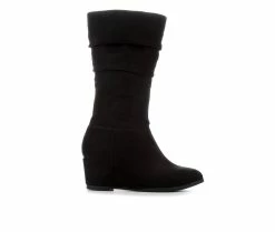 Best reviews of 👍 Girls' Paris Blues Little Kid & Big Kid Candace Wedge 🥾 Boots Black 🔔