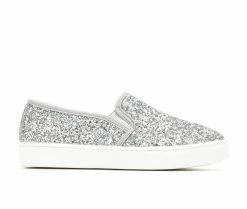 Brand new ๐ Girls' Soda Toddler & Little Kid & Big Kid Trait Slip-On ๐ Sneakers Silver Glitter ๐