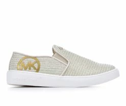 Best Pirce 🥰 Girls' MICHAEL KORS Little Kid & Big Kid Jem Rachel Slip-On 👟 Shoes Gold ❤️