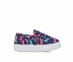 Hot Sale 🎉 Girls' Paris Blues Toddler Tara Slip-On 👟 Shoes Navy ✔️