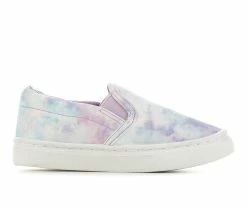 Outlet ❤️ Girls' Capelli New York Toddler Tie Dye Slip-On 👟 Sneakers Pastel Combo 🌟