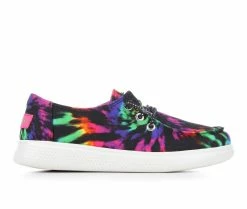 Flash Sale 🤩 Girls' Skechers Little Kid & Big Kid Skipper Slip-On 👟 Shoes Black/Tie Dye 😀