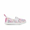 Outlet 🎉 Girls' Roxy Toddler & Little Kid TW Minnow Slip-On 👟 Shoes White/Rainbow 💯