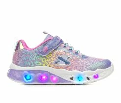 Top 10 🌟 Girls' Skechers Little Kid & Big Kid Flutter Heart Lights Loves Light-Up 👟 Sneakers Lavender/Leoprd ❤️