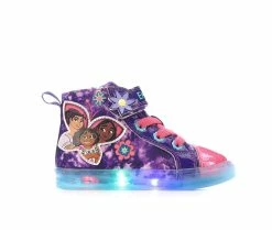 Budget ⭐ Girls' Disney Toddler & Little Kid Encanto Mid Light-Up 👟 Sneakers Purple/Pink ⌛