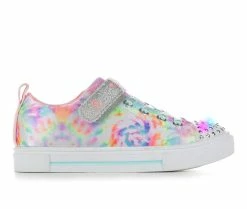 Hot Sale 👍 Girls' Skechers Little Kid & Big Kid Twinkle Stormy Bright Light-Up 👟 Sneakers Pink/Multi 🎁