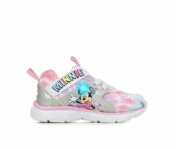New 😍 Girls' Disney Toddler & Little Kid Minnie Mouse 3 Light-Up 👟 Sneakers Tie Dye 💯