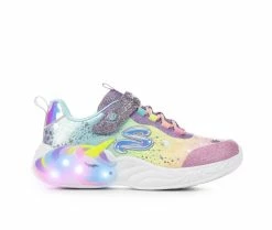 Budget ✨ Girls' Skechers Little Kid & Big Kid Unicorn Dreams Light-Up 👟 Shoes Purple Multi 😍