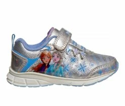 Discount 🔔 Girls' Disney Toddler & Little Kid CH87377C Frozen II Light-Up 👟 Sneakers Silver/Blue 🌟