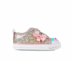 Best reviews of 🎉 Girls' Skechers Toddler & Little Kid Shuffle Sequins N' Shine Light-Up 👟 Sneakers Rose Gold 👏