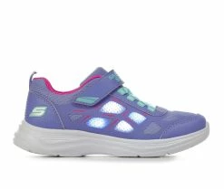 Discount ๐ Girls' Skechers Little Kid & Big Kid Glimmer Kicks Light-Up Running ๐ Shoes Periwinkle ๐
