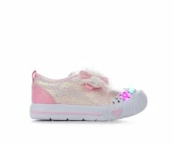 Best Pirce ⌛ Girls' Skechers Toddler Twinkle Flex Daisy Joy Light-Up 👟 Sneakers Pink ⌛