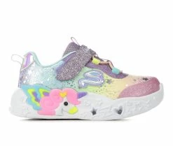 Coupon ๐งจ Girls' Skechers Toddler Unicorn Charmer Twilight Light-Up ๐ Shoes Purple/Multi ๐