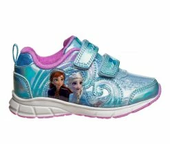 Hot Sale 😉 Girls' Disney Toddler & Little Kid CH87842C Frozen II Light-Up 👟 Sneakers Blue 👍