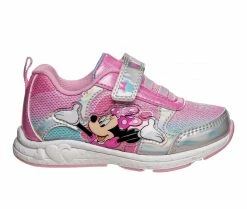Cheap 💯 Girls' Disney Toddler & Little Kid CH89446C Minnie Mouse Light-Up 👟 Sneakers Silver/Pink 🎉