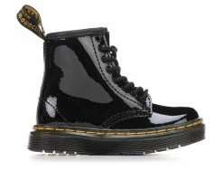 Best Sale 😉 Girls' Dr. Martens Toddler Zavala Patent 🥾 Boots Black 😍