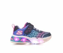 Discount ๐ Girls' Skechers Toddler Heart Lights Sweetheart Light-Up ๐ Sneakers Nvy/Multi/Glitr โค๏ธ
