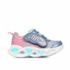 Best Sale 🔔 Girls' Skechers Toddler & Little Kid Twisty Brights Wingin' It Light-Up 👟 Sneakers Blue/Pnk/Btrfly 🔔