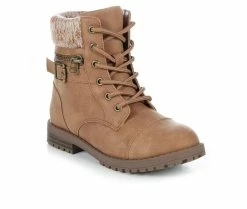 Best deal 🎉 Girls' Unr8ed Little Kid & Big Kid Maeve Lace-Up 🥾 Boots Chestnut 😀 -GIRLS' BOOTS Shop 2 1