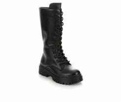 Brand new ❤️ Girls' Madden Girl Little Kid & Big Kid MStatic Combat 🥾 Boots Black 🔥 -GIRLS' BOOTS Shop 2 10