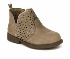 Budget 🥰 Girls' OshKosh B'gosh Infant & Toddler & Little Kid Estell Booties Taupe 🎉 -GIRLS' BOOTS Shop 2 137
