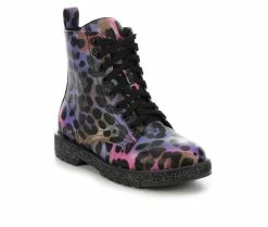 Brand new ⭐ Girls' MIA Little Kid & Big Kid Giuletta Lace-Up 🥾 Boots Multi Leopard 🌟 -GIRLS' BOOTS Shop 2 17