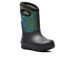 Best Pirce 🔔 Girls' Bogs Footwear Little Kid & Big Kid Neo Classic Rainbo Rain 🥾 Boots Black 🌟 -GIRLS' BOOTS Shop 2 172