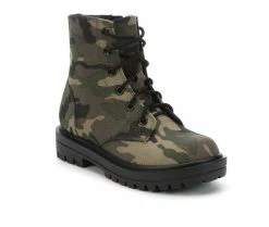 Coupon 🥰 Girls' Unr8ed Little Kid & Big Kid Firm Combat 🥾 Boots Camo ⭐ -GIRLS' BOOTS Shop 2 2