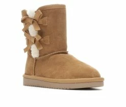 Flash Sale 👏 Girls' Koolaburra By UGG Little Kid & Big Kid Victoria Short 🥾 Boots Chesnut 🔥 -GIRLS' BOOTS Shop 2 242