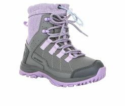 Brand new 🔥 Girls' Northside Little Kid & Big Kid Echo Pass Waterproof Winter 🥾 Boots Gray/Lilac ✨ -GIRLS' BOOTS Shop 2 267
