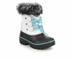 Discount ❤️ Girls' Itasca Sonoma Toddler Icy II Winter 🥾 Boots White/Turquoise 🎉 -GIRLS' BOOTS Shop 2 279