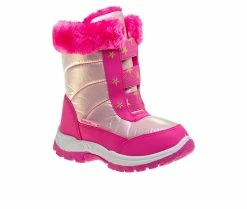 Top 10 😉 Girls' Rugged Bear Little Kid & Big Kid Shooting Stars Snow 🥾 Boots Fuchsia 🧨 -GIRLS' BOOTS Shop 2 286