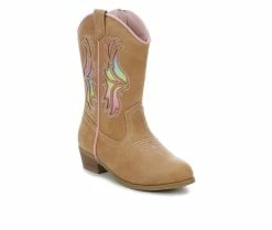 Budget 😉 Girls' Y-Not Little Kid & Big Kid Dottie Cowboy 🥾 Boots Brown/Pink 🧨 -GIRLS' BOOTS Shop 2 326