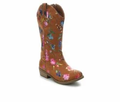 Discount ⌛ Girls' Madden Girl Little Kid & Big Kid Sheriff Cowboy 🥾 Boots Chestnut ✔️ -GIRLS' BOOTS Shop 2 327