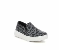 Deals 😍 Girls' MICHAEL KORS Toddler Jem Daley Slip-On 👟 Shoes Black/White 🤩 -GIRLS' BOOTS Shop 2 360