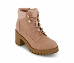 Flash Sale 🧨 Girls' Marc Fisher Children's Little Kid & Big Kid Marika Hiker Heeled Booties Tan ✔️ -GIRLS' BOOTS Shop 2 38