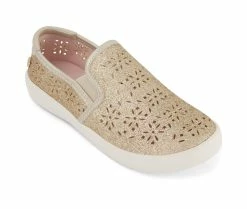 Cheapest ✨ Girls' Kenneth Cole Little Kid & Big Kid Ang Flora Slip On 👟 Shoes Pale Gold 🥰 -GIRLS' BOOTS Shop 2 389