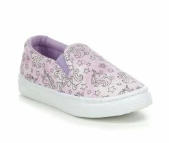 Coupon 🛒 Girls' Capelli New York Toddler Unicorn Slip-On 👟 Shoes Purple ✨ -GIRLS' BOOTS Shop 2 409