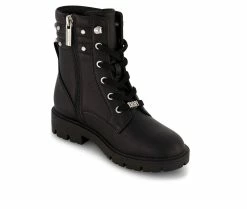 Wholesale ✔️ Girls' DKNY Little Kid & Big Kid Stassi Stone Combat 🥾 Boots Black 🎉 -GIRLS' BOOTS Shop 2 41