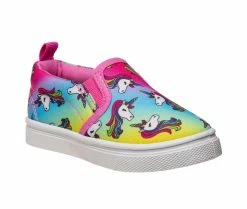 Hot Sale ✔️ Girls' Nanette Lepore Toddler Canvas Slip-On 👟 Sneakers Pink Multi 😍 -GIRLS' BOOTS Shop 2 424