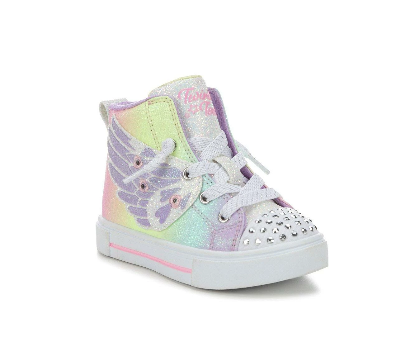 Cheapest ๐งจ Girls' Skechers Toddler Twinkle Sparks Wing Charm Light-Up High-Top ๐ Sneakers Multi โ๏ธ 3 Cheapest ๐งจ Girls' Skechers Toddler Twinkle Sparks Wing Charm Light-Up High-Top ๐ Sneakers Multi โ๏ธ - Image 3