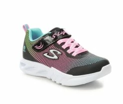 Promo 🔔 Girls' Skechers Little Kid & Big Kid Flicker Flash Light-Up 👟 Sneakers Blk/Wht/Multi 🔥 -GIRLS' BOOTS Shop 2 483