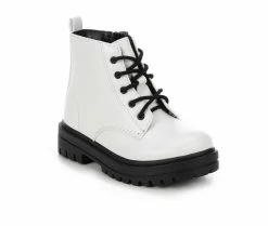 Top 10 😍 Girls' Unr8ed Toddler Firm Combat 🥾 Boots White 🌟 -GIRLS' BOOTS Shop 2 5