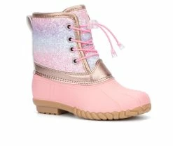 Cheapest 😍 Girls' Olivia Miller Little Kid & Big Kid Jenna Duck 🥾 Boots Pink 🎉 -GIRLS' BOOTS Shop 2 50