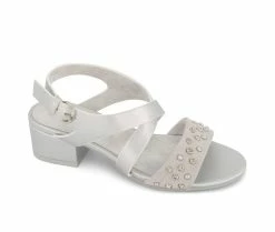 Flash Sale 😉 Girls' Marc Fisher Children's Charlie Gabby Special Occasion 🩴 Sandals Silver 🥰 -GIRLS' BOOTS Shop 2 551