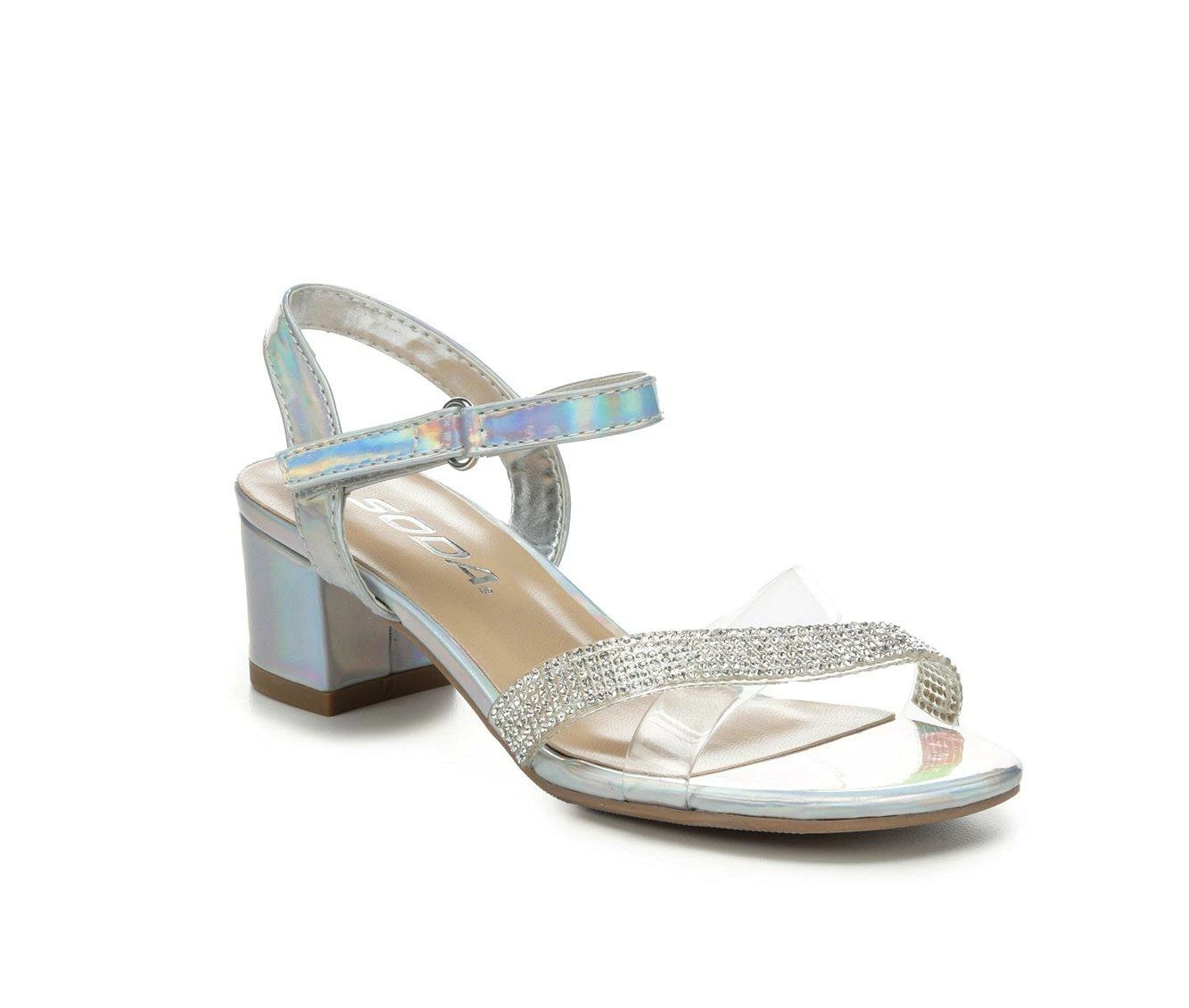 Promo 🤩 Girls' Soda Little Kid & Big Kid Camp IIS 👗 Dress 👟 Shoes Clear/Silver ❤️ 3 Promo 🤩 Girls' Soda Little Kid & Big Kid Camp IIS 👗 Dress 👟 Shoes Clear/Silver ❤️ - Image 3